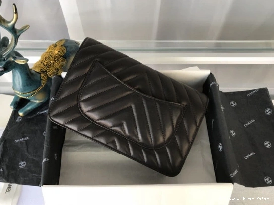 Hyper Peter  Silver CHANEL Bag Hardware Gold With Lambskin  Flap 0727